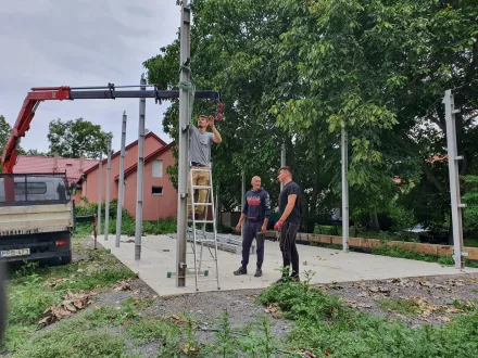 acélszerkezet állítás